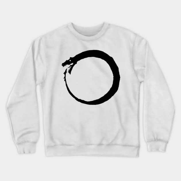 Ouroboros Symbol Crewneck Sweatshirt by gold package